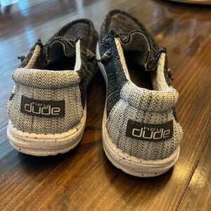 Hey Dude Black and Gray Slip-On Loafers